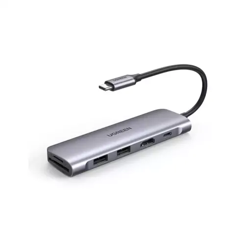 Ugreen 6-in-1 Usb C Pd Adapter With 4k Hdmi Hub
