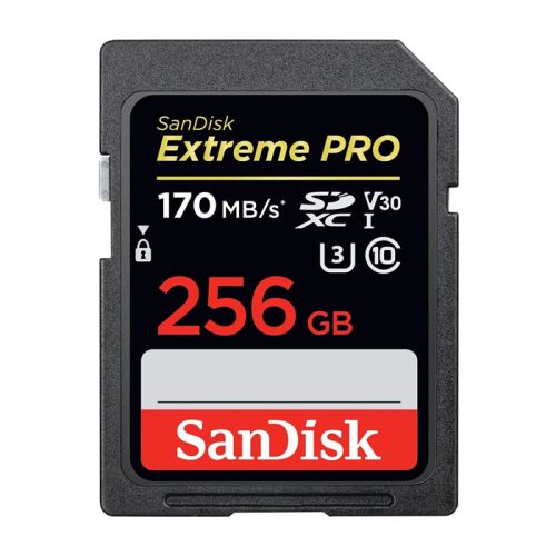 SanDisk Extreme PRO SDXC UHS-I Memory Card 256GB (170MB/s)