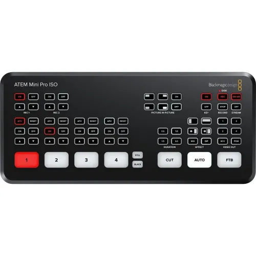 BLACKMAGIC DESIGN SWATEMMINIBPRISO ATEM MINI PRO ISO HDMI LIVE STREAM SWITCHER