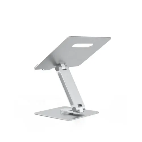 Swivel Rotatable 360 Rotating Laptop Stand For 9.7 -15.6 Inch Laptop And Tablets - Silver