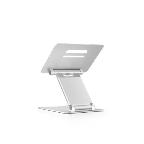 Adjustable Laptop Riser Aluminum 10-15.6inch Laptop Notebook Tablet Foldable Stand - Silver