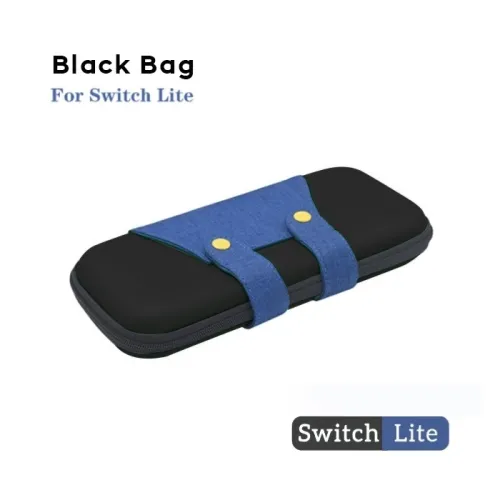 Nintendo: Portable Case Storage Bag Hardshell Pouch For Lite Console - Blue/Black