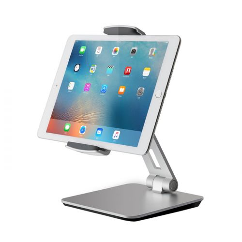 UPERGO AP-7XN Aluminum Alloy Adjustable Phone And Tablet Stand/Holder For upto 14" iPad And Tablet - Silver