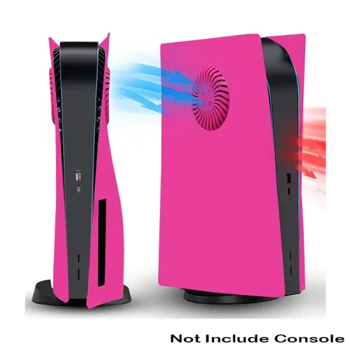 Ps5 Console (Cd Version) Replacement Shell (Face Plate) With Cooling Vents - Pink