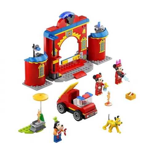 Lego Disney Mickey And Friends – Mickey & Friends Fire Truck & Station 10776 Building Kit; Fun Firehouse Play Set