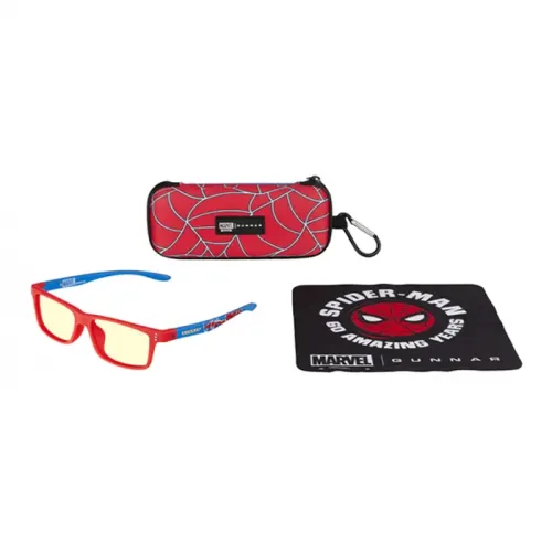 Gunnar Cruz Kids Large Marvel Spider-Man Edition Gaming Glasses - Amber