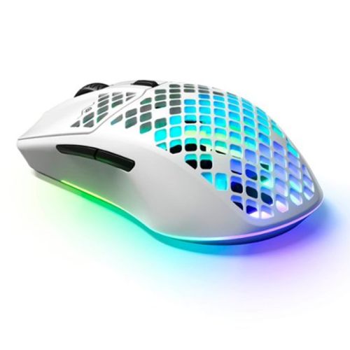 SteelSeries - Aerox 3 2022 Edition Wireless Gaming Mouse with Ultra Lightweight Design - Snow White
