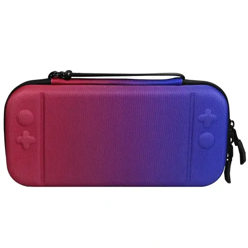 600D Nylon EVA Carry Case For Nintendo Switch 2 Gradient Color PP Bag - R/B