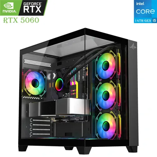 GAMING PC SHARX – Intel Core i5 14th Gen, RTX 5060 8GB, 1TB SSD, 16GB RAM