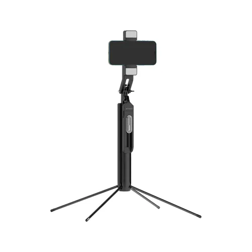 Porodo 360° Tilt Handle Media Pod Folding Quad Base​ - Black