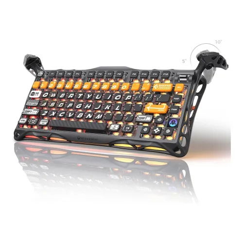 GravaStar Mercury K1 Pro 75% Wireless Mechanical Gaming Keyboard - CyberFlare (English)