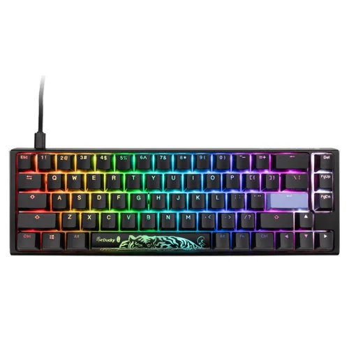 Ducky One 3 Classic Wired Mechanical Gaming Keyboard Cherry Red Key - Black Arabic Layout