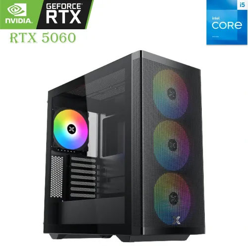 Gaming PC Xigmatek – Intel Core i5 (13th Gen), RTX 5060 8GB, 1TB SSD, 16GB RAM Black
