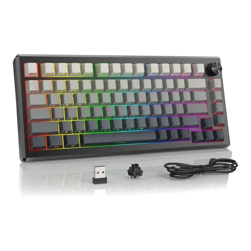 Redragon K732SP-RGB-PRO 3 Modes Connection Aluminum Alloy Body Mechanical Keyboard