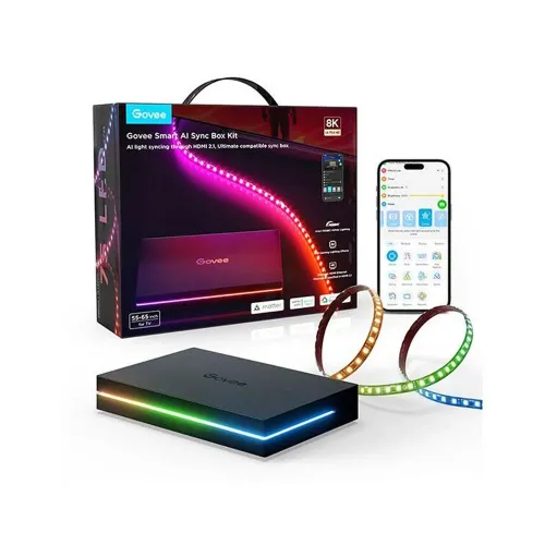 Govee Ai Sync Box Hdmi 2.1 With Strip Ligth For 55-65"Tv Max