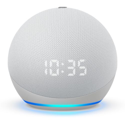 Amazon - Echo Dot (4th Gen) Smart speaker with clock and Alexa - White