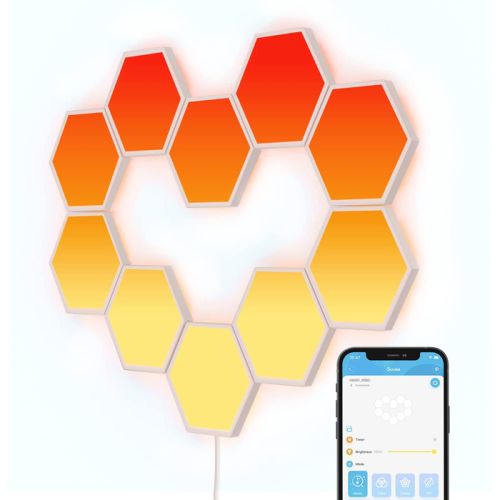 Govee Glide Hexa Light Panels, RGBIC (10 LED Panels)