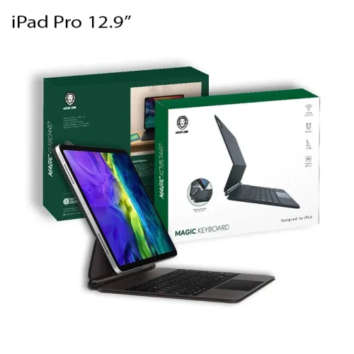 Green Lion Magic Keyboard Case For Ipad Pro 12.9 inch 500mah(Arabic/english) - Black