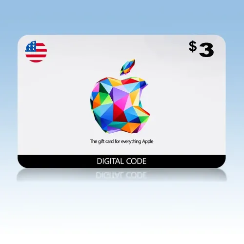 Apple iTunes Gift Card $3 (U.S. Account) - Instant SMS Delivery