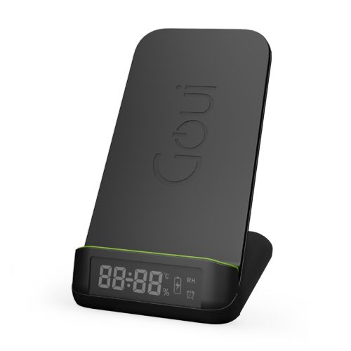 Goui BOT. Qi Ultra-Fast Wireless - Clock Stand 15W - Black