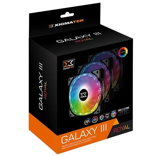 XIGMATEK ARGB Galaxy III Royal 120mm RGB  3 Fan