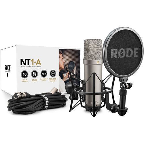 Rode NT1-A Cardioid Microphone (KIT W/ SMR SHOCKMOUNT) (25434)
