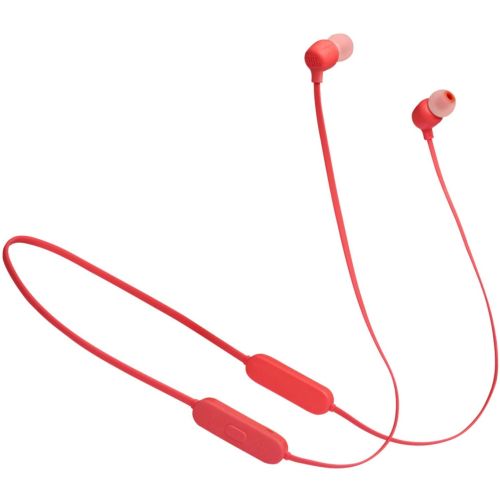 JBL T125BT Wireless In-ear Pure Bass Headphones - Coral