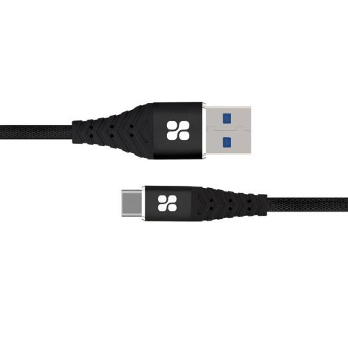 PROMATE NerveLink-C High Speed USB-C Data & Charge Cable - Black