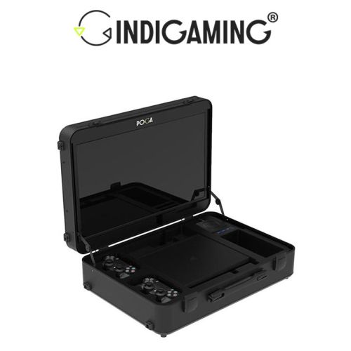 INDIGAMING POGA Pro Gaming Monitor With Case For PS4 Slim - Black