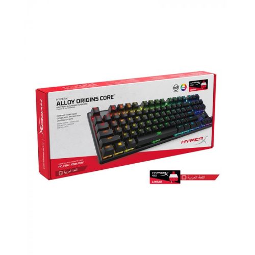 HyperX Alloy Origins Core Tenkeyless Mechanical Gaming Keyboard (Arabic Layout)- Red Linear