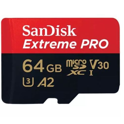 Sandisk Extreme Pro MicroSDXC 64GB UHS-1 Memory Card With Adapter - 170MB/S