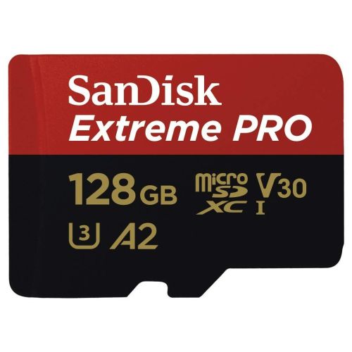 Sandisk Extreme Pro MicroSDXC 128GB UHS-1 Memory Card With Adapter - 170MB/S