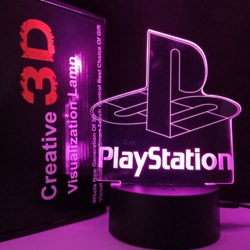 Creative 3D Visualization Lamp - Playstation