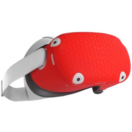 Oculus Quest 2 VR Shell Front Face Protector Cover Anti Scratch Anti Dust Anti Shock-Red