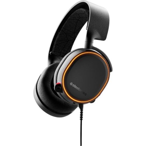 SteelSeries - Arctis 5 RGB 7.1 Surround Sound Wired  Gaming Headset - Black