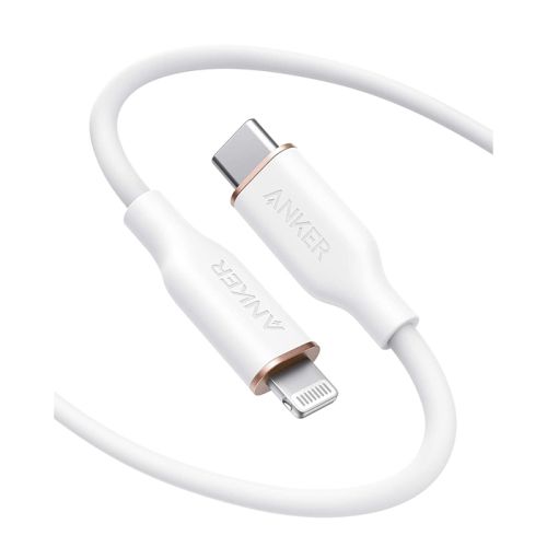 Anker Powerline III Flow USB-C To Lightning (1.8/6ft) - White