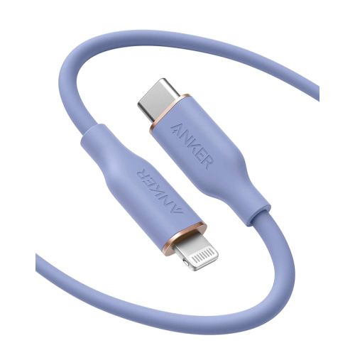Anker Powerline III Flow USB-C To Lightning (1.8/6ft) - Purple