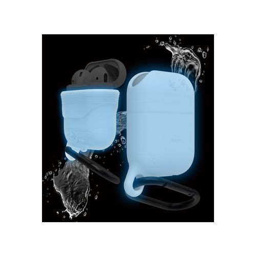 Airpods Waterproof Hang Case - Nightglow Blue