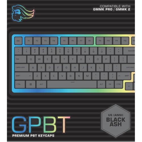 Glorious Premium PBT Key Caps - Black Ash