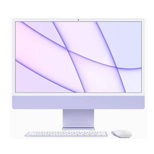 Apple Imac 24inch, Retina,4.5k Display,M1 Chip 8-core Cpu,8-core Gpu,512GB SSD 16GB Ram(A2438)(Arabic) - Purple