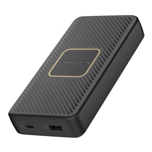 Otterbox 15000 mAh Powerbank USB-A and C PD18W, Wireless 10W - Black