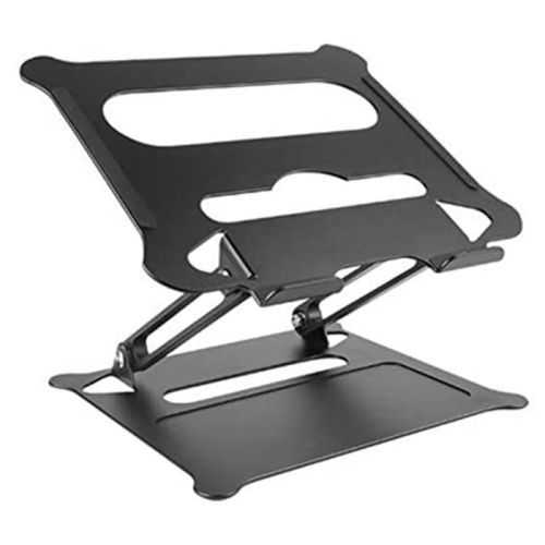 Gadgeton Adjustable And Foldable Aluminum Laptop Stand For Notebook, MacBook 10 - 17.3 inch - Black