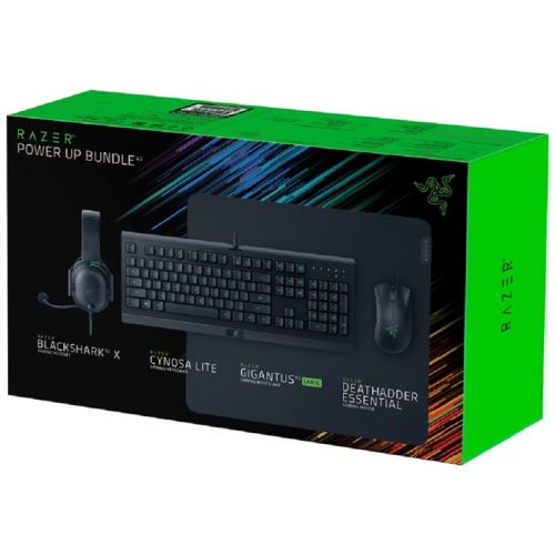 Razer Power Up Bundle V2 4 IN 1 (Headset/Keyboard/Mouse Mat/Mouse) - Black