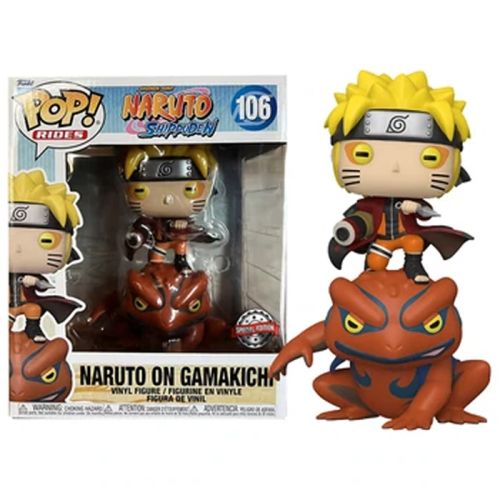 Funko Pop!  Rides: Naruto- Naruto on Sage Mode W/ Gamakichi (Exc)