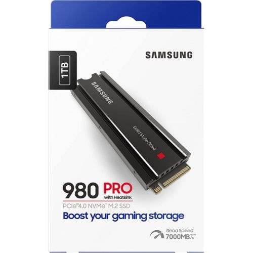 Samsung 980 Pro with Heatsink PCIe 4.0 NVMe Internal Solid State Drive -1 TB