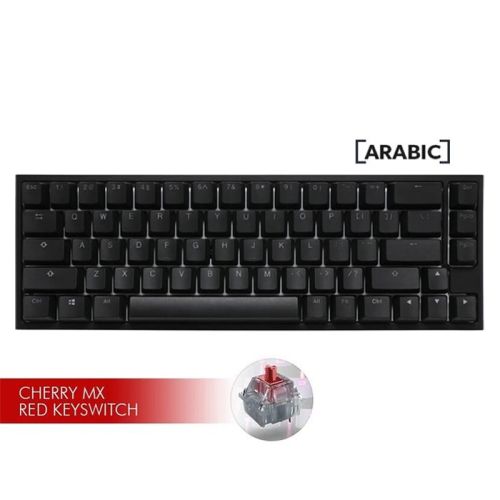 Ducky One 2 SF English/Arabic Gaming Keyboard - Black - Red Switch