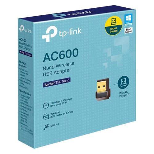 Tp-Link AC600 Nano Wireless USB Adapter (Archer T2U)