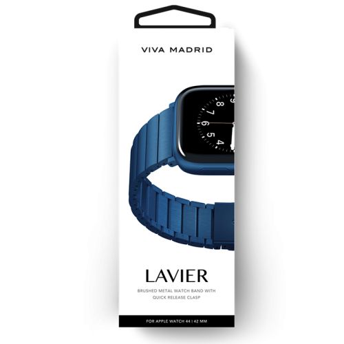 Viva Madrid Lavier Metal Watch Strap For Apple Watch 42/44/45MM - Blue