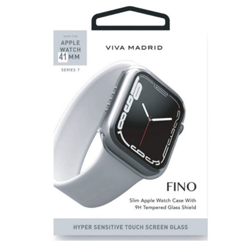Viva Madrid Fino Slim Screen Case with Glass Sheild for Apple Watch 41mm - Clear