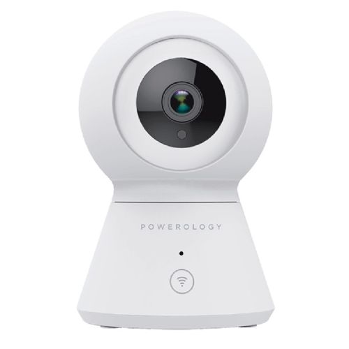 Powerology Wifi Smart Home Camera 360 Horizontal and Vertical Movement - White